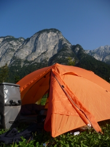 Unofficial camp spot Innsbruck. In the mountains again!